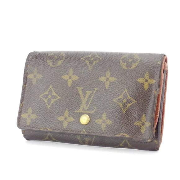 LOUIS VUITTON L -shaped zipper wallet in two folds USED G1419 - Picture 1 of 11